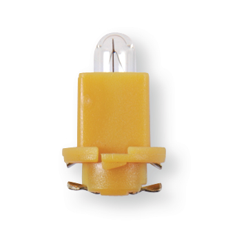 Lámpara casquillo plástico 24 V, EBS-R4 amarillo